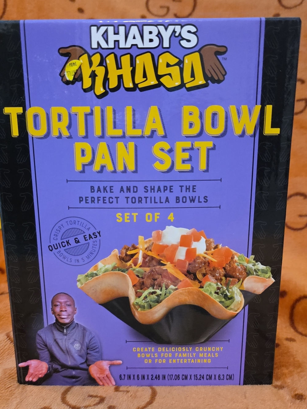 Khaby's Tortilla Bowl Pan Set - Set of 4